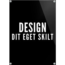 Skilt | Rektangel | 15 x 10 cm | M. huller