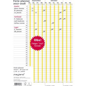 Mayland 2027/2028 Ferie Planner
