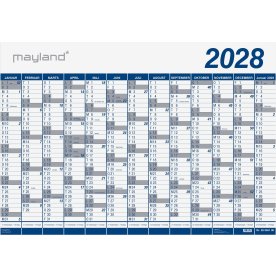 Mayland 2028 Kæmpekalender, 1x13 mdr., paprør