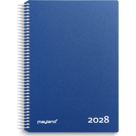 Mayland 2028 Timekalender, plast, blå