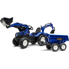 FALK New Holland rendegraver inkl. vogn med tiplad