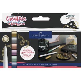 Faber-Castell Gofa Marker, Metallic,  6 farver