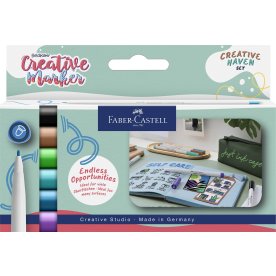 Faber-Castell Gofa Marker Creative Haven, 6 farver