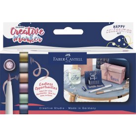 Faber-Castell Gofa Marker, Celebration, 6 farver