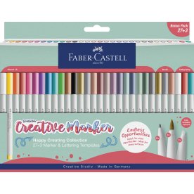 Faber-Castell Gofa Marker, Happy Creating, 30 stk.
