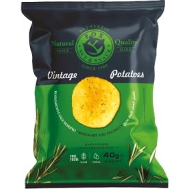 Vintage chips med Rosmarin og Havsalt, 40 g