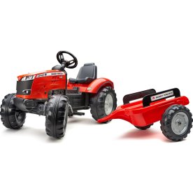 FALK Massey Ferguson traktor m/vogn, rød