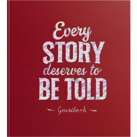 Exacompta Every Story Gæstebog, rød
