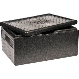 Termokasse, 60x40x23cm, 30L, 1/1 GN, EPP, sort