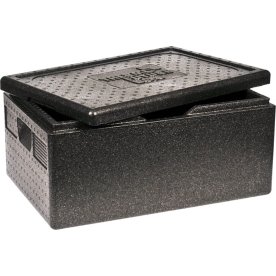 Termokasse, 60x40x29cm, 39L, 1/1 GN, EPP, sort