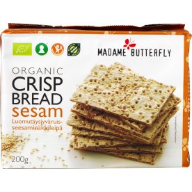 Madame Butterfly Øko knækbrød med sesam, 200 g