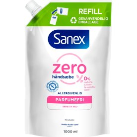 Sanex Håndsæbe refill | Zero % | 1000 ml