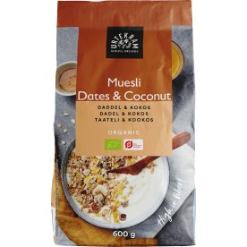 Urtekram Øko Müsli Dadel & Kokos, 600 g