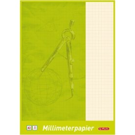 Herlitz Millimeterpapirblok | A3 | 80g | 20 ark