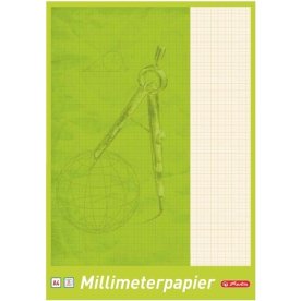 Herlitz Millimeterpapirblok | A4 | 80g | 25 ark