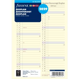 Filofax 2029 Refill | A5 | Årsplan