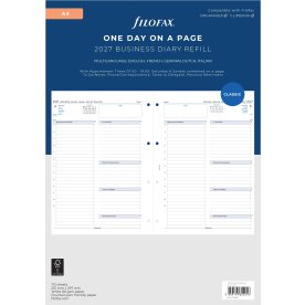 Filofax 2027 Refill | A4 | Dag | 5 sprog