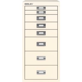 Bisley MultiDrawer skuffeskab, 2+3+3, hvid