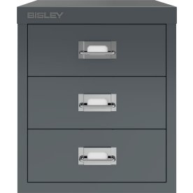 Bisley MultiDrawer skuffeskab, 3 skuffer, antracit