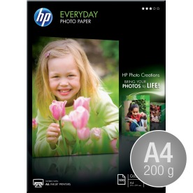HP Q2510A blankt fotopapper, A4 / 200 g / 100 st a