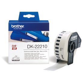 Brother kontinuerlig tape i papper, 29 mm x 30,48 