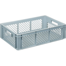 Lagerback, perforerad, 34 liter, (LxBxH) 60x40x17 