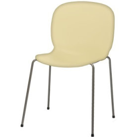 RBM Noor matsalsstol ljusgul/silvermetallic
