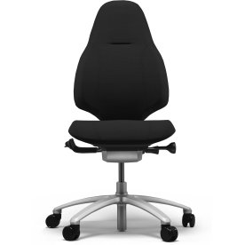Kontorsstol RH Mereo 220 Svart tyg/Aluminium