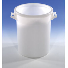 Rund behållare, 35 liter, vit