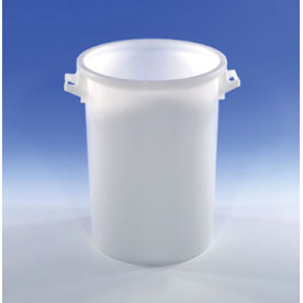 Rund behållare, 75 liter, vit