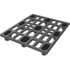 Lättviktspall, (LxBxH) 1200x1000x130 mm, svart
