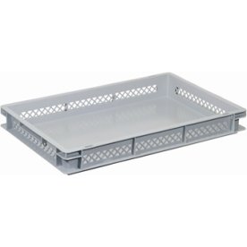 Lagerback, perforerad, 15 liter, (LxBxH) 60x40x7,5