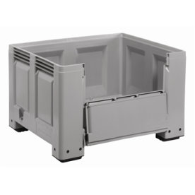 Big Box, 670 liter, ben och sidoöppning, grå, 120x
