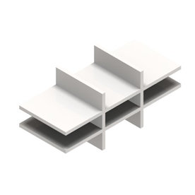 Jive+ postsorteringsinsats, vit laminat, D35