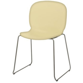 RBM Noor matsalsstol ljusgul/silvermetallic