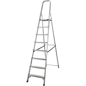 Stege 8 steg, aluminium, höjd 172 cm