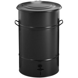 RETRO avfallsbehållare 70 l, fotpedal, svart