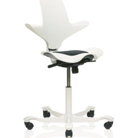 HÅG Capisco Puls White Edition vit med svart sits