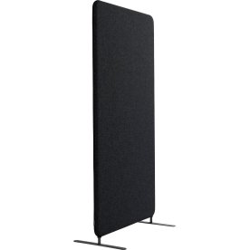 Softline Light skärmvägg 80x150 cm svart med ben