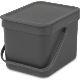 Brabantia Sort&Go avfallshink | 6 liter | Grå