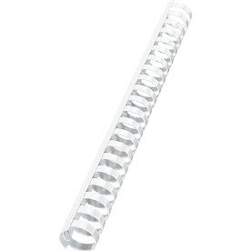 Spiralrygg Fellowes A4 Plast 21 ringar 10 mm Vit