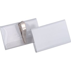 Durable Namnskylt med klämma, 40 x 75 mm, 25 st