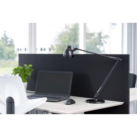 Easy bordsskärm H65 x B180 cm svart