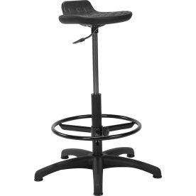 Stå stöd stol, hög, fotring, glidsko