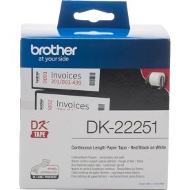 Brother kontinuerlig tape i papper, 62 mm x 15,24 