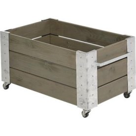 Plus Cubic blomlåda 87x50x45 cm, gråbrun