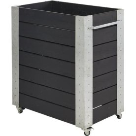 Plus Cubic blomlåda, 87x50x95 cm, svart