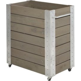 Plus Cubic blomlåda, 87x50x95 cm, Gråbrun
