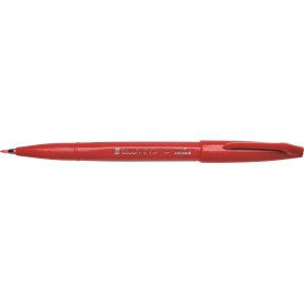 Pentel Brush SES15C Sign Pen, Röd