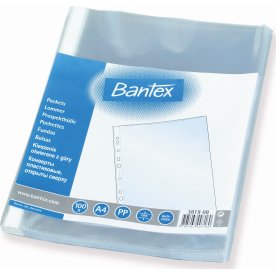 Bantex ficka A4, PP, 0,06 mm, topp, 100 st.